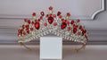 Red princess crown, Ruby quinceanera tiara