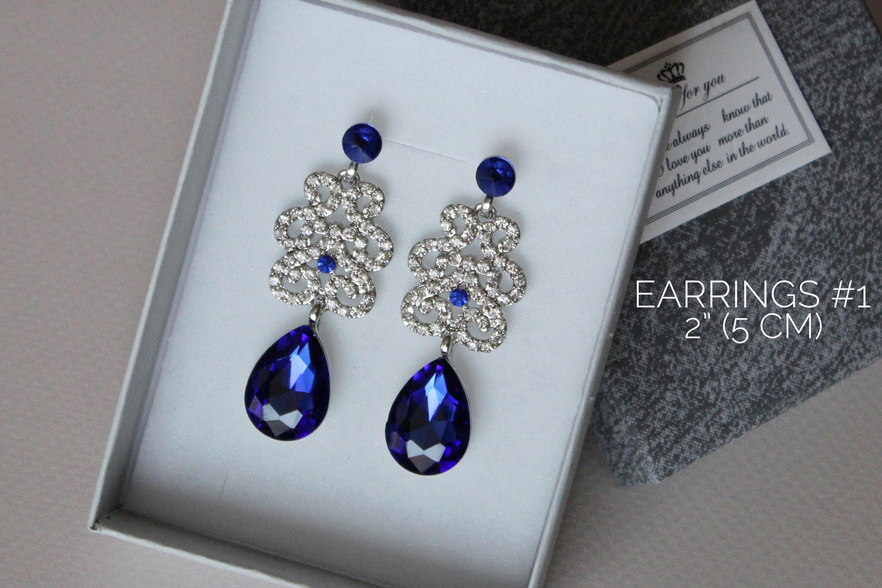 Blue Sapphire crown, Tiara for Blue Wedding,