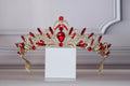 Red Gold Tiara for Girls – Ballet Dance Headpiece