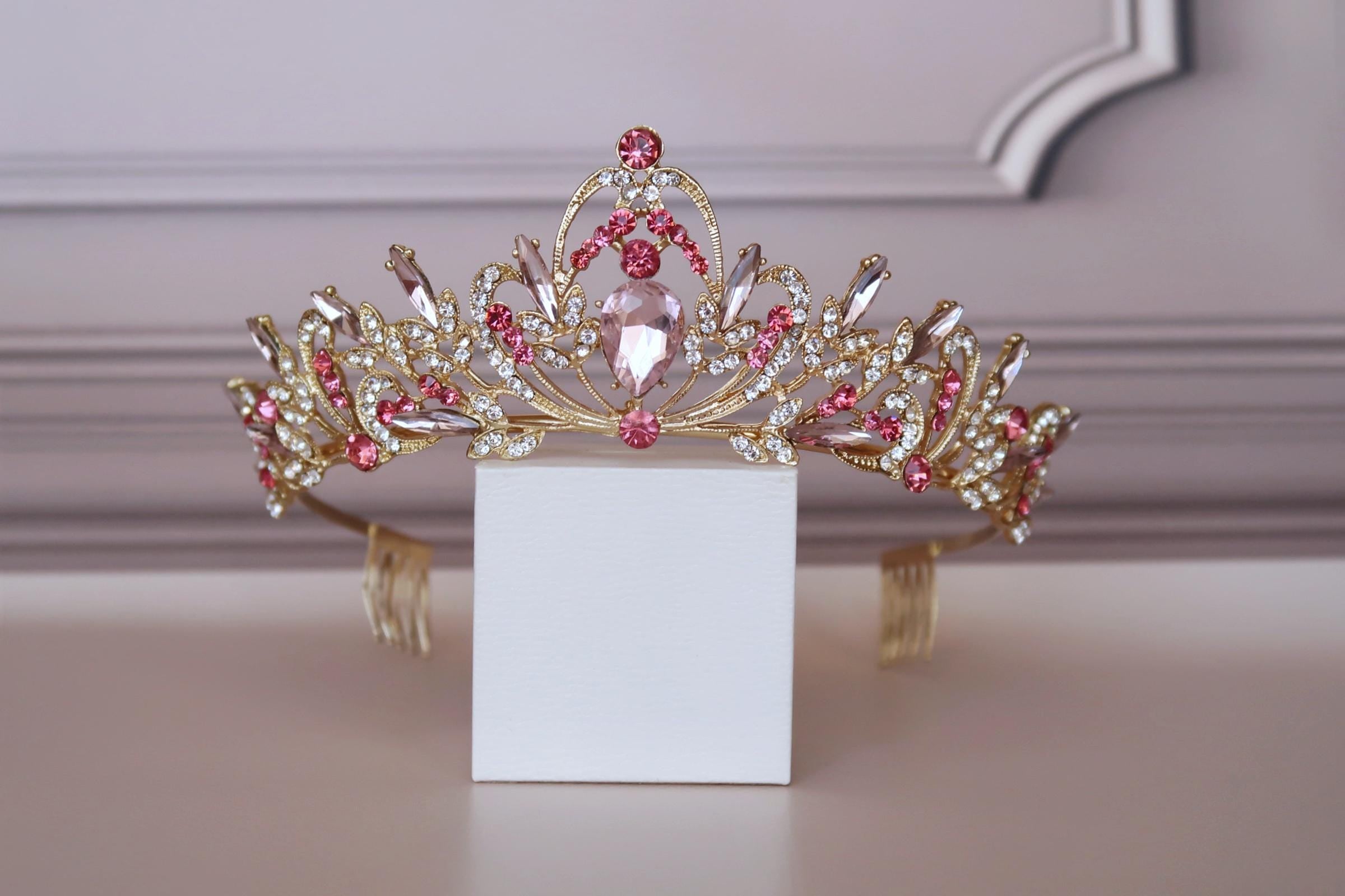 Pink Gold Rosalie Tiara